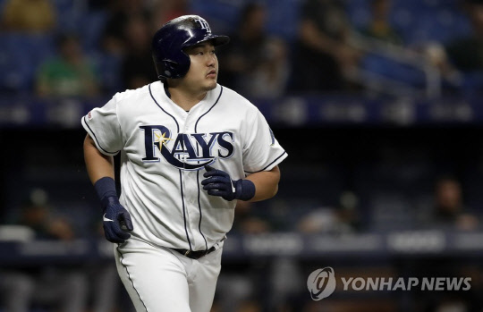 탬파베이 레이스 최지만 [세인트피터즈버그 AP=연합뉴스 자료사진]